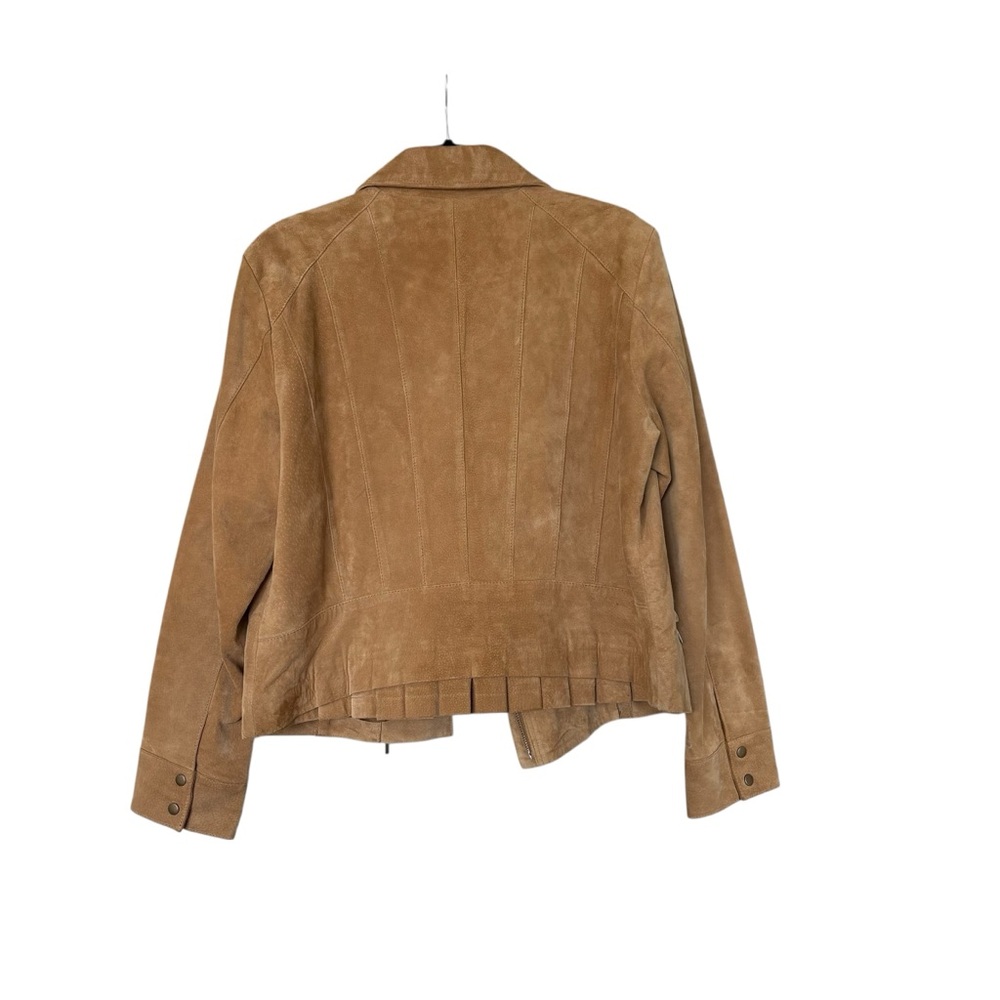 RETRO 1970a Luscious Camel Tan Suede Moto Jacket from Coldwater  Creek